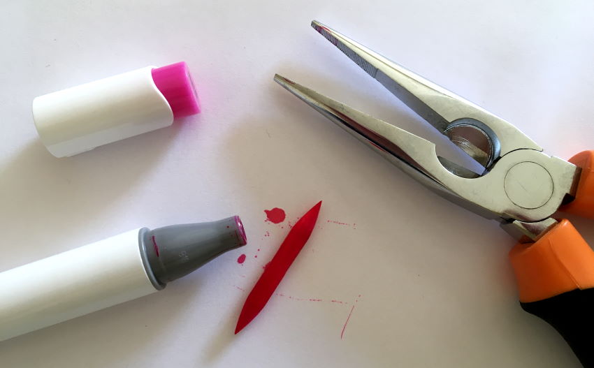 ראש מכחול הפיך של Ohuhu markers