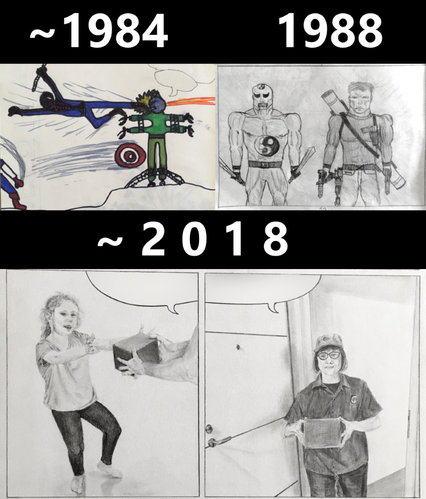 ציורי קומיקס שלי מתקופות שונות